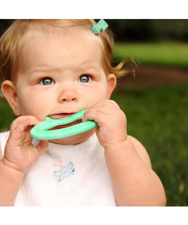 Toofeze Ice Cold Baby Teether Toy   Fast Pain Relief   All Natural Silicone and Stainless   Ages 3 mos+ (Mint Green) - Buy Online on GoSupps.com