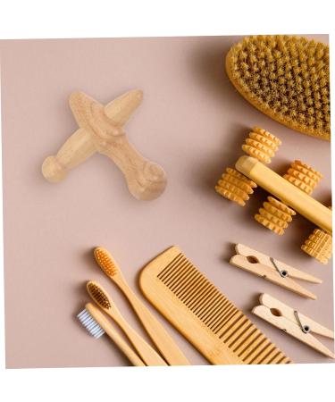 Minkissy Wooden Foot & Neck Massage Device | Trigger Point Roller for Relaxation & Pain Relief - Buy Online on GoSupps.com