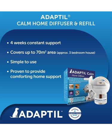 ADAPTIL Calm 30 Day Refill Pack of 3 - Helps Dogs Cope with Behavioral Problems and Life Challenges - 48 ML x 3 - Buy Online on GoSupps.com