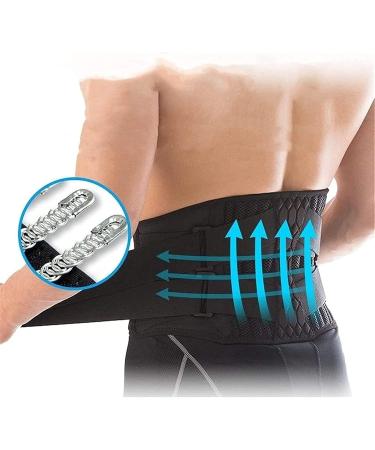 Professional Sports Loan Support Belt - Lower Back Pain Relief for Sciatica & Scoliosis | Curved Aluminum Strips | XX-Large for Men & Women - Buy Online on GoSupps.com