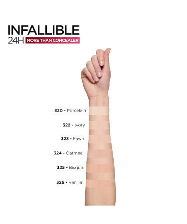 L'Oral Paris Infaillible Concealer 326 Vanilla - Long-Lasting Cover & Refresh - 11ml - Best for Flawless Finish - Buy Online on GoSupps.com