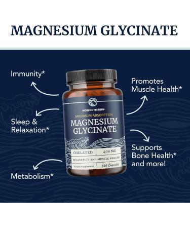 Magnesium Glycinate 400mg (120ct) & Magnesium Citrate 500 MG (60ct) | High Absorption Calm Relaxation Digestion & Muscle Support | Non-GMO Vitamin and Mineral Bundle - Buy Online on GoSupps.com