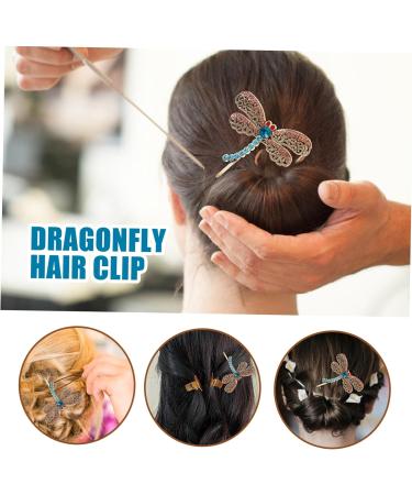 minkissy Hair Clips Butterfly Hairpin Rhinestone Brooch Hair Accessories for Women Clips Rhinestone Dragonfly Hair Clip Women Dragonfly Barrette Rhinestone Dragonfly Hairpin Metal - Buy Online on GoSupps.com