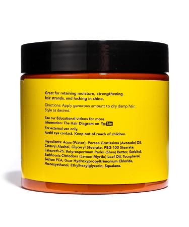 Shop The Hair Diagram Ashley Marie Moisture Control Curl Cream - Avocado & Sunflower Oil - Anti Frizz Natural Ingredients Color Safe Paraben & Sulfate Free - 12oz for International Shipping - Buy Online on GoSupps.com