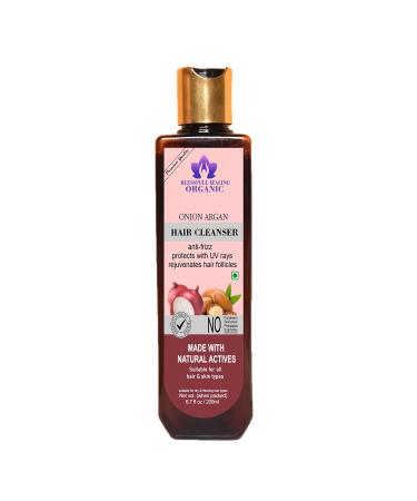 Blessfull Healing Organic Onion Argan Hair Cleanser | Shampoo 200 ML (Packing May Vary) 200 ml (Pack of 1)
