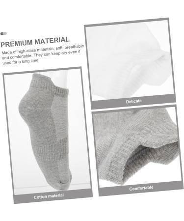 FRCOLOR 4 Pairs Combed Cotton Socks Low-cut Liners Socks Running Cotton Socks Unisex Socks Unisex Stockings Sports Breathable Stockings Running Socks Low-cut Liner Socks Unisex Ankle Socks White Grey 21x5x0.3cm - Buy Online on GoSupps.com