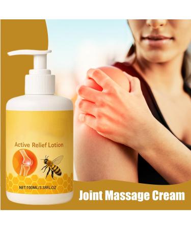  Generisch Massage cream for joints - 100 ml - Non-greasy moisturizing cream - Nourishing lotion for back neck body feet legs knees hands - Daily care - Buy Online on GoSupps.com