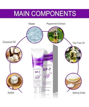 SP-7 Probiotic Lightening Toothpaste | Brightening Fresh Breath & Spot Removal - Buy Online on GoSupps.com