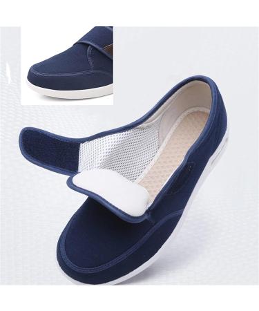 NVBHOF Men's Diabetic Shoes - Extra Wide Adjustable Walking Shoes for Swollen Feet - Blue, Size 12 - Buy Online on GoSupps.com