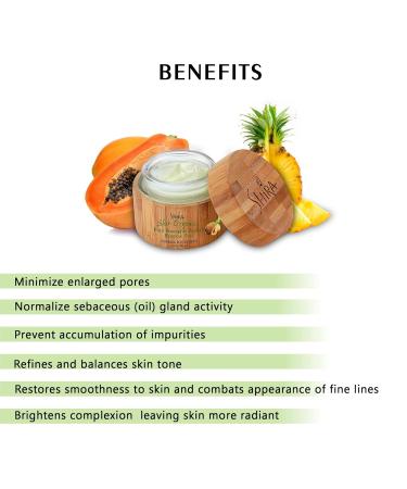 Organic Pineapple Papaya Enzyme Peel - Smooth Radiant Skin Tone Natural Anti-Aging All Skin Types (15ml - Buy Online on GoSupps.com