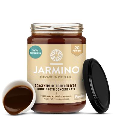 JARMINO Bouillon d Os de Poulet Bio Concentr Riche en Collag ne de Poulets lev s en Plein Air 200 g (20 portions) Source Naturelle de Prot ines et d Acides Amin s Sans Gluten Keto et Paleo Poulet 200 g (Lot de 1)