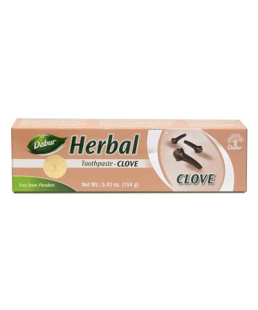 Dabur Herbal Toothpaste Clove 5.43 oz - Natural Oral Care with Clove Extracts - Buy Online on GoSupps.com