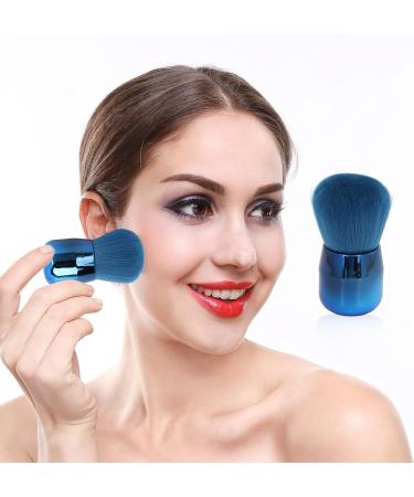 Glomora Blush Brush Soft Fluffy Hair Mushroom Head Make Up Brush for Bronzer Loose Powder Cosmetics Dark Blue - Buy Online on GoSupps.com