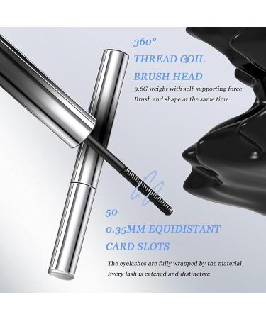 Iron Wand Mascara Waterproof Mascara Mascara 3d Curling Eyelash Iron Mascara Non-Clumping Long Lasting Intenses Length Lash Mascara (Black-2) - Buy Online on GoSupps.com