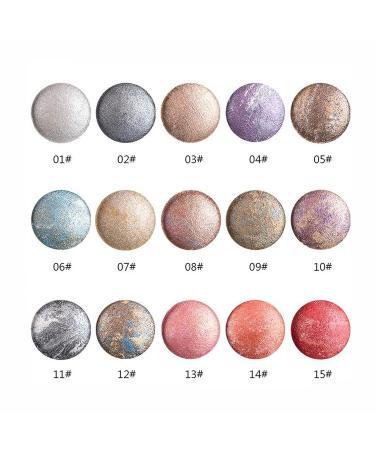 Mallofusa Copper Baked Eye Shadow Palette - 15 Shimmer Metallic Colors - Buy Online on GoSupps.com