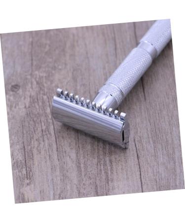 Shop Minkissy Steel Safety Razor - Structured Design Double Edge Razor for Men | Quality Wooden Handle Perfect for Smooth Shaving - Buy Online on GoSupps.com