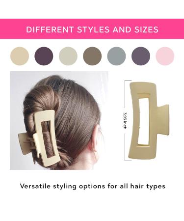Elemensse Hair Claw Clips Variety Pack - Assorted Sizes & Colors for Women - Ideal for Thin & Thick Hair - Buy Online on GoSupps.com