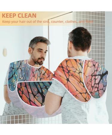 Geometry Beard Bib Apron | Abstract Hair Catcher for Men | Perfect Gift for Dad & Husband | Includes 2 Suction Cups - Buy Online on GoSupps.com