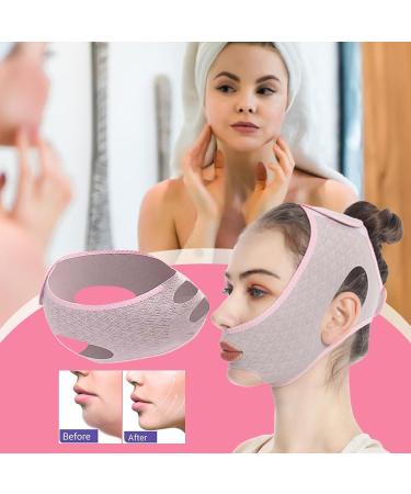 Teksome Face Sculpting Strap - Face Shaper Double Chin Strap V Shaped Bands - Double Chin Eliminator Adjustable Lift Bandage for Face Neck and Chin - Buy Online on GoSupps.com