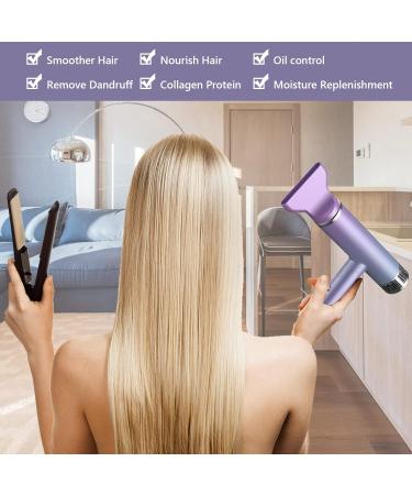 JIEBA Hair Dryer Hair Blower Electric Negative Ion Blow Dryer Mini Folding Lightweight Hair Blower Quiet Quick Hair Dryer Home Travel Portable Hair Blower Gradient T-Shaped Hair Dryer Purple 1800W - Buy Online on GoSupps.com