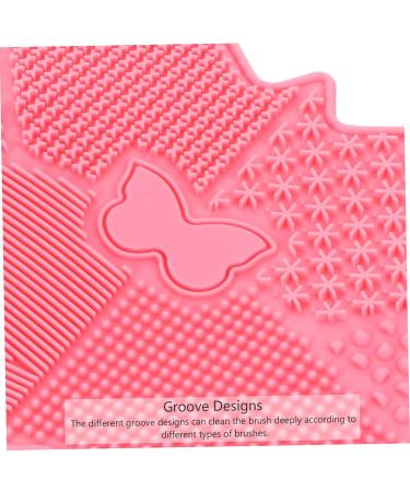 Angoily 1pc Silicone Scrub Pad Beauty Tool Cleaning Accessories Makeup Cleaning Mat Makeup Brush Scrubber Beauty Brush Cleaning Instrument Cosmetic Pink Cleaning Brush Silica Gel - Buy Online on GoSupps.com