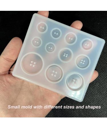3PCS Button Resin Silicone Molds - TuNan Round Button Shape Moulds for Epoxy Resin Casting Clay DIY Crafts - 5 Sizes - Buy Online on GoSupps.com