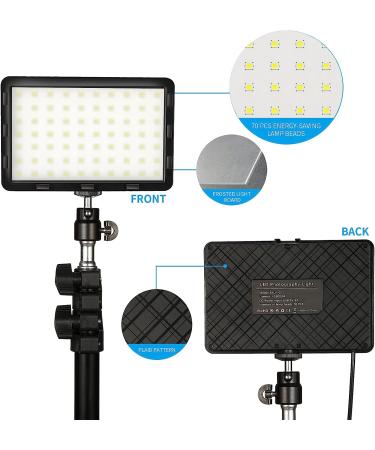 Professional Photography Video Lighting Kit with 70 LEDs, Color Filter - Perfect for Studio, Streaming, YouTube, TikTok, Portrait Shooting - Black - Buy Online on GoSupps.com