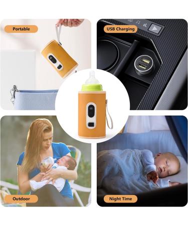 Portable USB Milk Bottle Warmer | 23 Adjustable Temperatures | Digital Display | Night Feeding & Travel Friendly - Buy Online on GoSupps.com