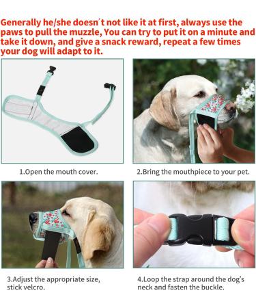 Heele Dog Muzzle - Soft Nylon Printing Muzzle for All Breeds | Breathable Air Mesh Design - International Shipping Available - Buy Online on GoSupps.com