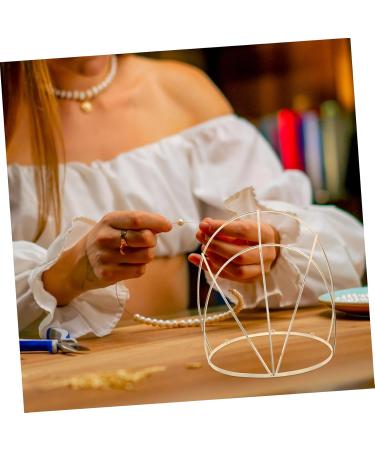 MERRYHAPY Antique Crown Stand Head Band Headgear Bride Headband Frame Chinese Traditional Headdress Making Accessory Three-tier Crowns Headband Stand Bride Crown Storage Holder Metal - Buy Online on GoSupps.com