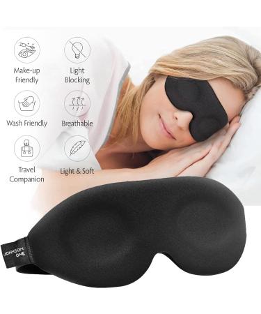 Johnson One Sleep Eye Mask with Ear Plugs - 3D Sleeping Mask for Women Men, Ideal for Lash Extensions - Buy Online on GoSupps.com