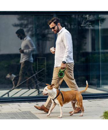 Moyouno 8m Retractable Dog Leash - Automatic High-End Leash for Small Medium & Large Dogs up to 50kg - Durable Green Pet Lead - Buy Online on GoSupps.com