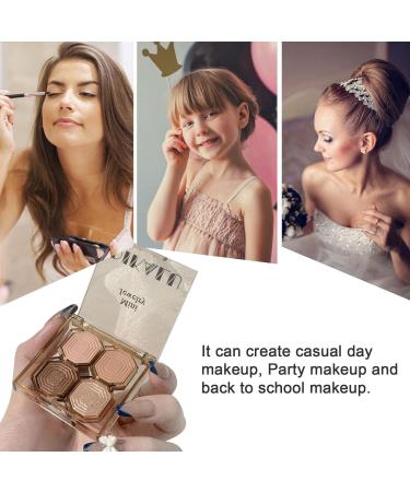 XGZ Eyeshadow Makeup Shimmer Glitter Eye Shadow Long Lasting Self-Adhesive Eye Shadow Neutral Cosmetic Eye Shadow 4 Colors - Buy Online on GoSupps.com