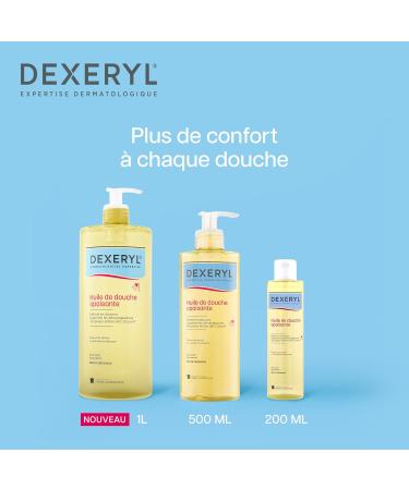 DEXERYL - Huile de Douche Apaisante - Nettoie & Relipide la Peau d s la naissance - Pr serve la Barri re Cutan e - Peaux Tr s S ches ou Tendance Atopique - Sans Savon Sans Parfum - 500 ml - Buy Online on GoSupps.com