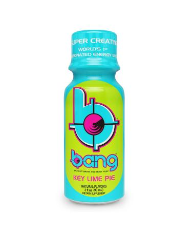 VPX Bang Shots 12-Pack - Sugar-Free Energy Shot with Caffeine Creatine and BCAAs - Zero Calories Gluten-Free Vegan Formula - Pre-Workout Nootropic Energy Drink - Key Lime Pie