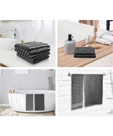 Yiclick 2 Pack Exfoliating Washcloth Towel - Korean Japanese African Body Scrubber Loofah Sponge - Shower Bath Exfoliator Rag - Buy Online on GoSupps.com