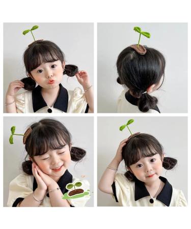 2 Packs Bean Sprouts Hair Clips for Girls and Women - Fun Plant Grass Design - Buy Online on GoSupps.com
