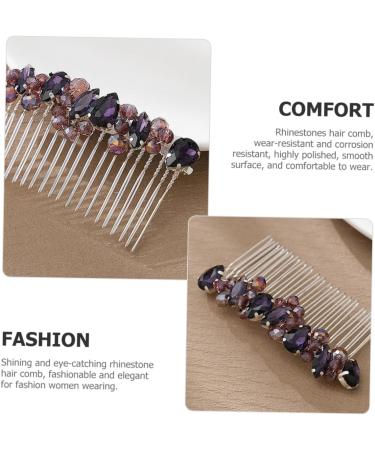 Housoutil Hair piece headband rhinestones bride accessories crown pearl diamond hair accessories vintage wedding Splitter hair curler Hair up comb wild dress wedding hair - Buy Online on GoSupps.com