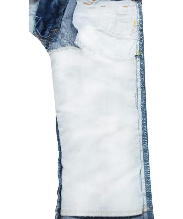 KIDSCOOL SPACE Baby Boys Jeans | Elastic Band | Straight Fit Ripped Denim Pants | Light Blue | 18-24 Months - Buy Online on GoSupps.com