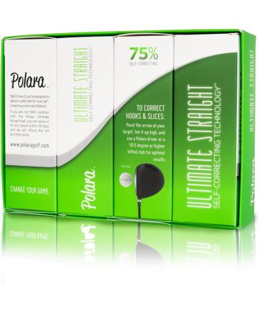 Polara Ultimate Straight Golf Balls | Extra Spin & Distance | Hook and Slice Correction | 1 Dozen White Balls - Buy Online on GoSupps.com