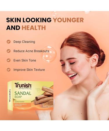 Buy SS Natural Sandalwood Luxury Bathing Soap Nourishing & Anti-Aging for Smooth Younger Skin All Skin Types International Shipping - Buy Online on GoSupps.com