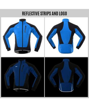 Lixada Men's Waterproof Windproof Bicycle Jacket | Thermofleece MTB Racing Coat for Autumn & Winter Cycling - Buy Online on GoSupps.com