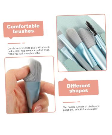 Beavorty 4 Sets Travel Makeup Brush - Blending Tools & Eyeshadow Essentials for Women - Portable Morandi PU Cosmetic Set - Buy Online on GoSupps.com