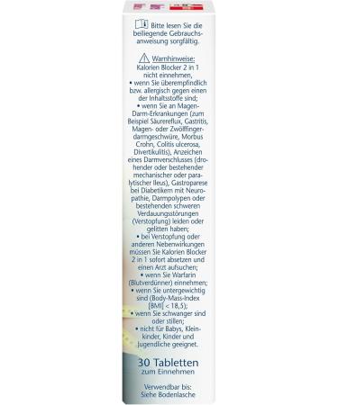 Double Heart Calories Blocker 2 in 1 - Vegan 30 Tablets for Obesity Treatment & Prevention - International Shipping Available - Buy Online on GoSupps.com