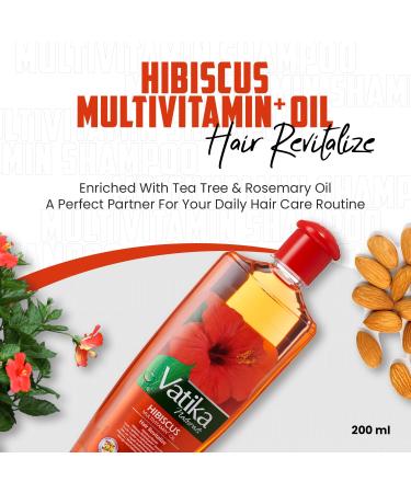 Vatika Hibiscus Multivitamin Hair Oil 200ml - Hair Revitalization Nourishing & Strengthening | International Shipping - Buy Online on GoSupps.com