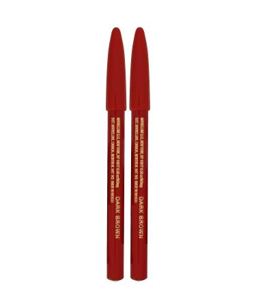 Maybelline Expert Wear Dark Brown Eyebrow and Eyeliner Pencils - 2 Count (Pack of 1) - Buy Online on GoSupps.com