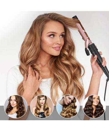 6-IN-1 Professional Curling Wand Set with 6 Interchangeable Ceramic Barrels - Rose Gold - Buy Online on GoSupps.com