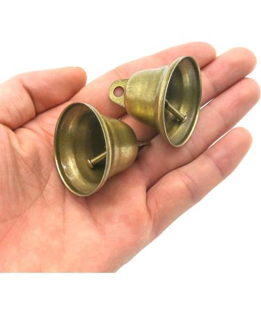 Favordrory 70PCS 38mm/1.5inch Vintage Bronze Jingle Bells - Perfect for Dog Training, Wind Chimes, and Christmas Decor - Buy Online on GoSupps.com
