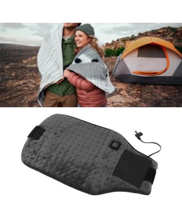 USB Heated Waist Wrap - Adjustable Temperature Heating Pad for Fast Relief | Foldable & Portable | Ideal for Office Use (Dark Gray) - Buy Online on GoSupps.com