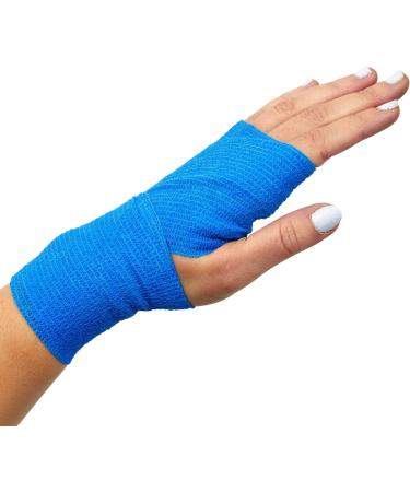 Pack of 12 Vet Wraps - Gauze Rolls - Cohesive Bandage - Bandage Wrap for Animals Assorted Colours 3 inches x 66.9 inches - Buy Online on GoSupps.com